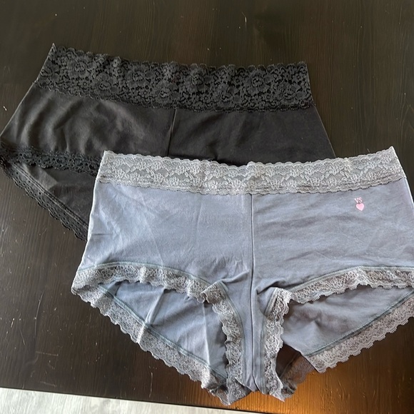 Victoria’s Secret and Pink by Victoria’s Secret Boyshort bundle. Size Large - Picture 1 of 6